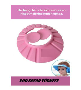 Bebek Banyo Şapkası Duş Başlığı Ayarlanabilir Düğmeli Çocuk Küvet Göze Su K