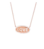 Masaliko Love Gümüş Kolye Sb1825, 925 Ayar Gümüş Kolye (Rose)