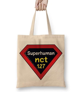 NCT 127 Superhuman 03 Bez Çanta Uzun Saplı