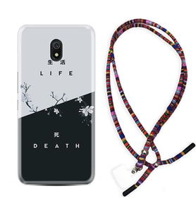 Xiaomi Redmi 8A 8 Pro 9C 9T 10C 11T Pro Kılıf Boyun Asklı Rasta Silikon Life and Death 1339