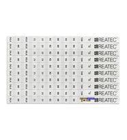 REATEC Sıcaklık Ölçüm Etiketi Isı Ölçer Ölçüm Aralığı 54,4 °c - 104 °c (10adet)