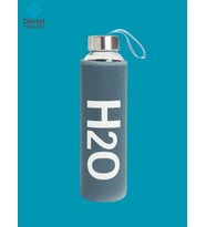 H2o Kılıflı Cam Matara 500 Ml Turuncu