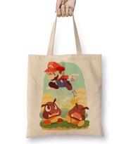 Goomba Jump Super Mario Bez Çanta Uzun Saplı