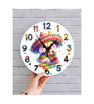bilge Tasarım Çocuk Odası Duvar Saati 30 x 30 CM (Çok Renkli)