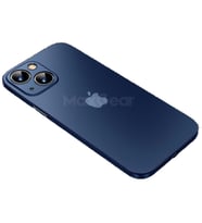 Uyumlu Model Apple iPhone 13 Kılıf Ultra İnce Hayalet Sert Kapak (SAKS MAVI)