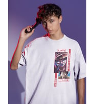 Monkey D. Luffy Sırt Baskılı Unisex Oversize One Piece Anime Tişört