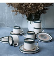 Keramika Hydra Stackable Çay Takımı 12 Parça 6 Kişilik 21279
