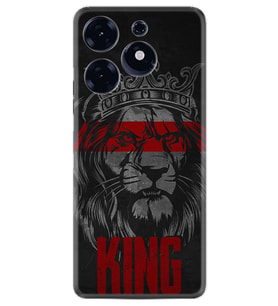 Spark 10 Pro Kılıf Resimli Desenli Silikon Platinium Series King 1894