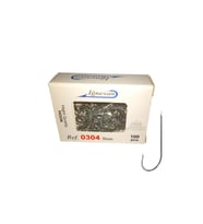 İğnesan 0304 Beyaz Uzun Gövde Düz Olta İğnesi 100lü Paket
