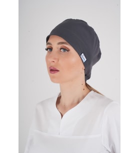 Unisex Düz Antrasit Doktor Hemşire Hastane Aşçı Medikal Cerrahi Bonesi