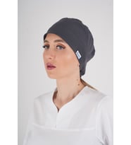 Unisex Düz Antrasit Doktor Hemşire Hastane Aşçı Medikal Cerrahi Bonesi