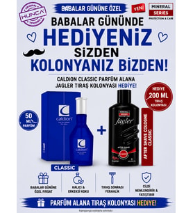 CALDİON Classic Erkek Parfüm EDT 50 ml BABALAR GÜNÜ ÖZEL (JAGLER TRAŞ KOLONYASI HEDİYE)