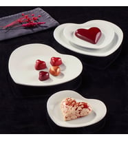 GÜRAL PORSELEN Love 4 Parça Bone Pasta Takımı