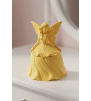 MYCRAFT3D Peri Figürlü Takı Kutusu Dekoratif Mücevher Organizer Kapaklı Masaüstü Aksesuar