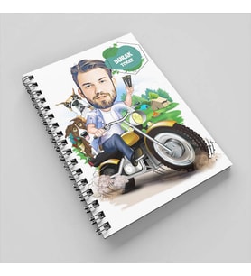 Başımı Alır Giderim Karikatürlü Defter