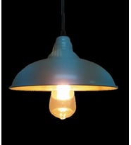 MYLİGHTS  RETRO RUSTİK BEYAZ  İÇİ beyaz  METAL SARKIT (Siyah)