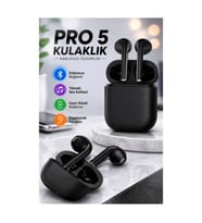 PRO 5 Siyah Bluetooth Kulaklık – Dokunmatik Kontrol ve Siri