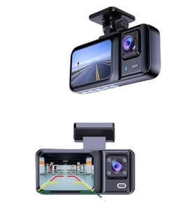 Dvr Araç İçi Kamera Ön Ve İç Kamera 2 İnç Ekranlı Çift Kamera