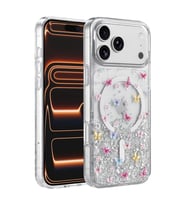 Onegif iPhone 17 Pro Misk Simli Magsafe Kapak - Desen 4