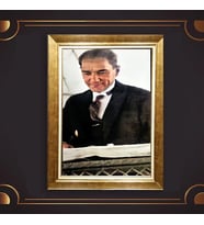 Özel Seri Paspartulu Çerçeveli Atatürk Tablo l133 (Gold)