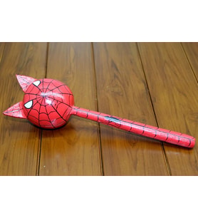 Northcity Ahşap Kedili Spiderman ile Uyumlu Marakas - Çocuğunuzun Ritmini Keşfetsin