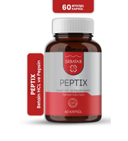 Betain Hcl Pepsin Takviye Edici Gıda Peptix 60 Kapsül