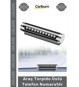 #Numaratör Lüks Magnetli Metal Siyah Oto Park Kartı Karbon Fiber Araç Torpido Üstü Telefon Numaratör