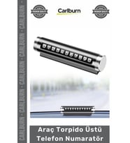 #Numaratör Lüks Magnetli Metal Siyah Oto Park Kartı Karbon Fiber Araç Torpido Üstü Telefon Numaratör