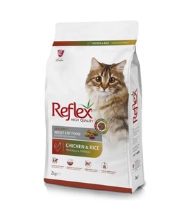 Reflex Multicolor Tavuklu Renkli Yetişkin Kedi Mamas 2 Kg (Kahverengi)