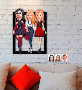 BK Gift Kişiye Özel Bekarlığa Veda Karikatürlü 3D Ahşap Tablo-2