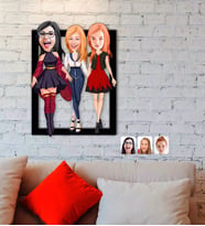 BK Gift Kişiye Özel Bekarlığa Veda Karikatürlü 3D Ahşap Tablo-2