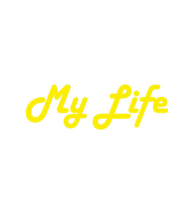 My Life Oto Sticker Sarı 20*7 Cm