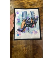 ZİRKON TAŞ İŞLEME AYAKKABILI PUL PAYETLİ ARMA DİKİŞ APLİKE 23X19 CM
