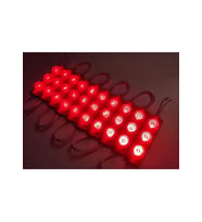 Modül 3 Led 3W Kablolu Parmak Led  5 adet Kırmızı Renk
