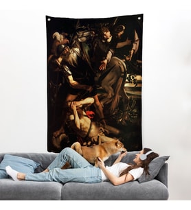 Caravaggio - Aziz Paul'un Dönüşümü Duvar Örtüsü - The Conversion of Saint Paul-7423
