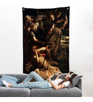 Caravaggio - Aziz Paul'un Dönüşümü Duvar Örtüsü - The Conversion of Saint Paul-7423