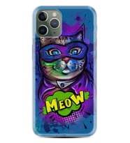Apple iPhone 11 12 13 14 Pro Max Kılıf Desemli Silikon Super Meow 1715