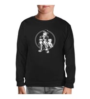 Charlie Chaplin - Köpeğin Hayatı Siyah Çocuk Sweatshirt