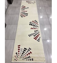 Saray Halı Samyeli 10943 Wk 80X300 Kırmızı Gri Krem Yolluk !