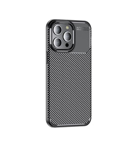 iPhone 15 Pro Max Kılıf Negro Karbon Tasarım Silikon Kılıf (Siyah)