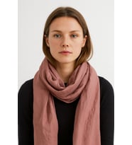 Düz Toz Pembe Şal - Yumuşak Dokulu Mevsimlik Şal