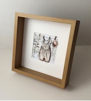 3D El Yapımı Ahşap Bebek  Çerçevesi / Boho Bebek Elbiselerim 1