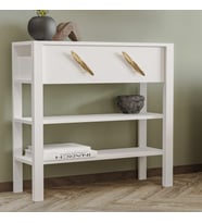 İnarch Dizayn Henric 90 cm Tek Kapaklı Modern Dresuar – Raflı Konsol & Antre Dolabı (Beyaz)