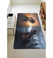 Modern Dijital Baskı Kaymaz Taban Çocuk ve Genç Odası Halısı H0443