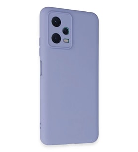 Newface Xiaomi Redmi Note 12 5G Kılıf Nano içi Kadife Silikon - Lila