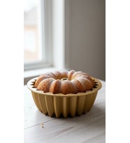 Hanımeli Döküm Kek Turta Kalıbı Gold Renk 26cm