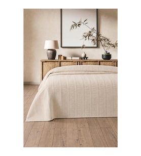 Mevsim Home %100 Pamuk Tek Kişilik Waffle Desenli Yatak Örtüsü Pike 160 x 2