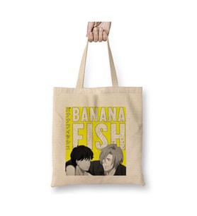 Banana Fish Anime Beyaz Bez Çanta Uzun Saplı Alışveriş Çantası Plaj Çantası