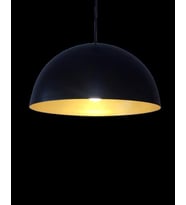 MYLİGHTS  RETRO SİYAH  İÇİ SARI METAL SARKIT AVİZE 40 CM
