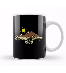 Summer Camp 1980s Vintage Retro 80s Campers Kupa Bardak Porselen